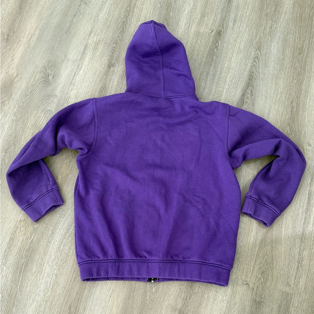 “For Ever” Men’s Purple Full Zip Up Hoodie -L - Picture 6 of 6